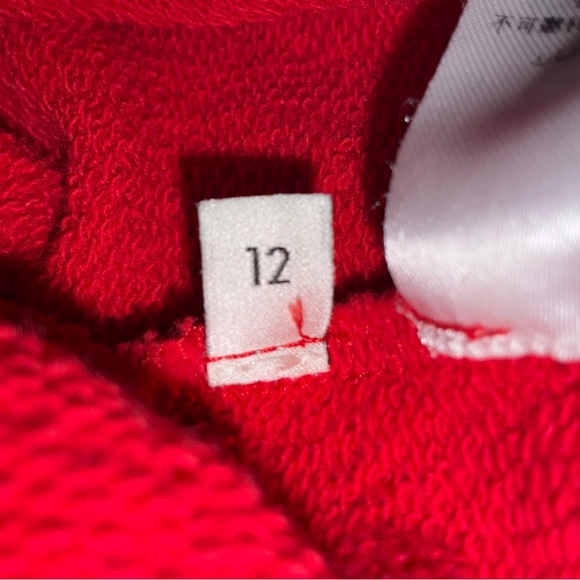 Gucci Vibrant Red Crewneck Sweater with Striped Sleeves - Picture 4 of 5